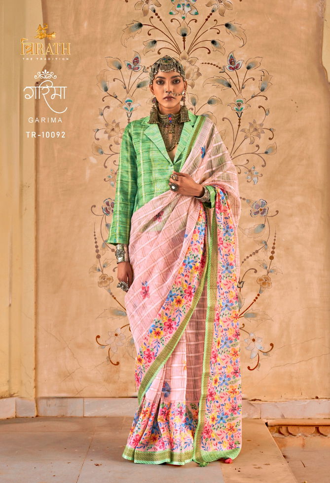 Garima By Trirath Printed Designer Sarees Wholesale Market In Surat With Price
